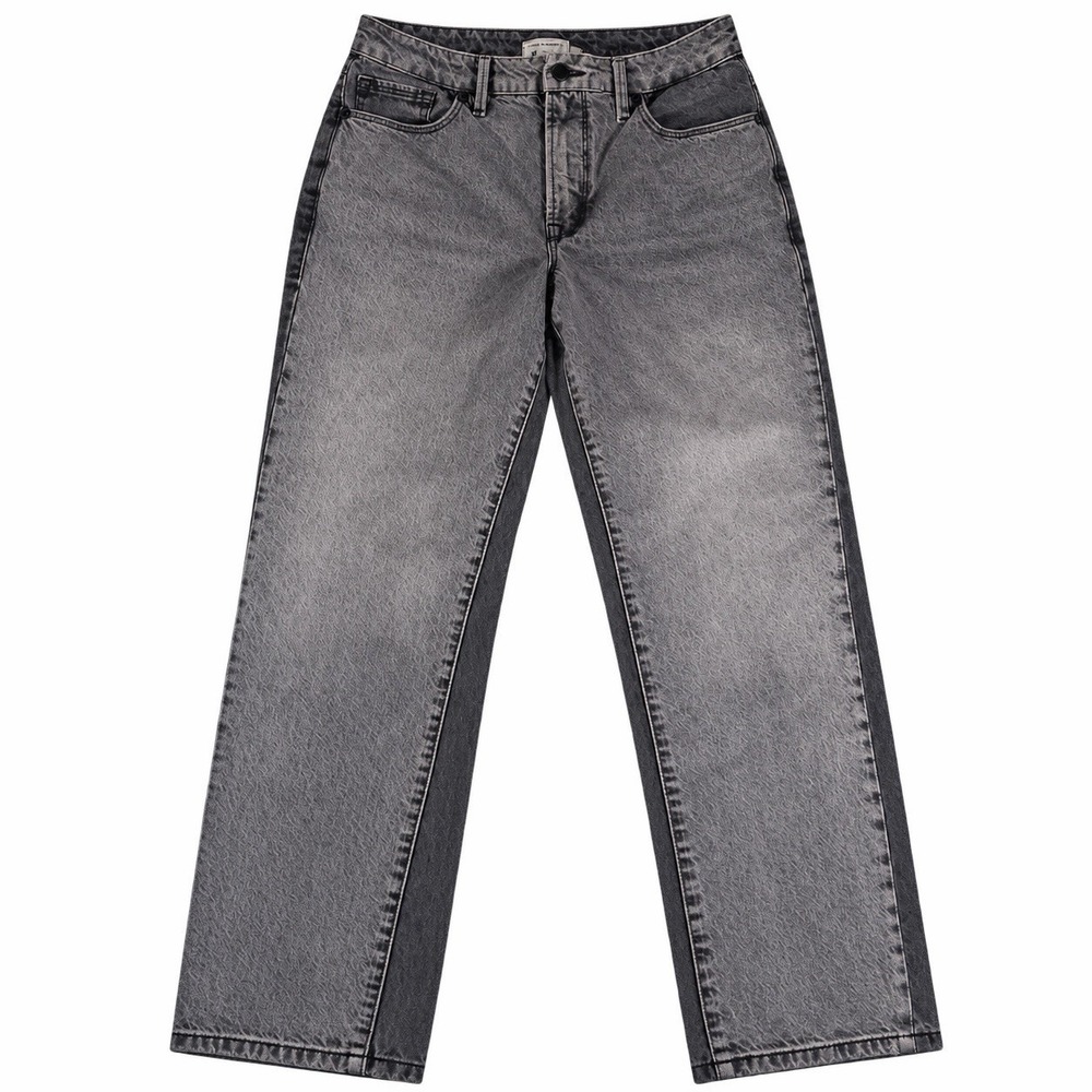 good american good cowboy bootcut jeans 4/27 Gray ColorBlock
